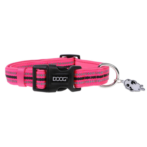 Neoprene Dog Collar Neon Pink